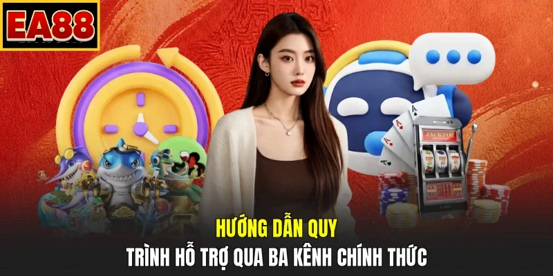 Hướng dẫn quy trình hỗ trợ qua ba kênh chính thức
